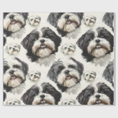 Shih Tzu Charm inpakpapier (Vlak)