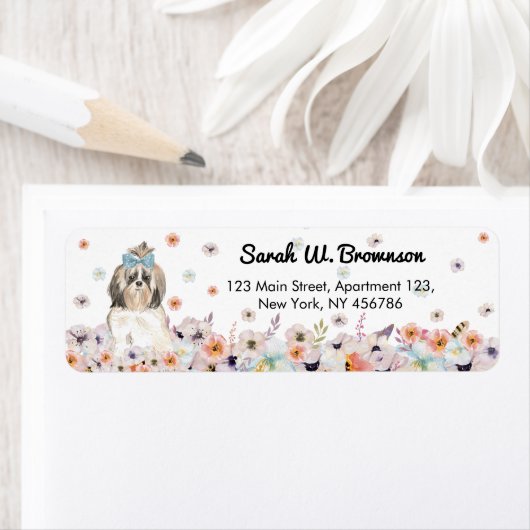 Shih Tzu Chinese Dog Etiket (Insitu)