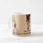 Shih Tzu Chocolade Mok – Cute Hond & Warme Chocola (Voorkant links)