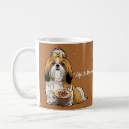 Shih Tzu Chocolate Mug – Cute Dog & Hot Cocoa  Koffiemok