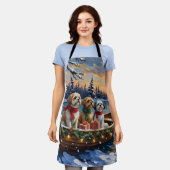 Shih Tzu Christmas Boat Holiday Schort (Gedragen)