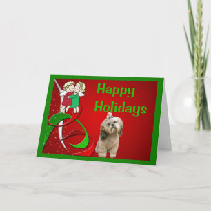 Shih Tzu Christmas Kaart Little Angels