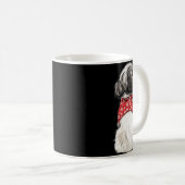 Shih Tzu Christmas Lights Dog Lover Xmas Pajama Pu Koffiemok (Voorkant rechts)