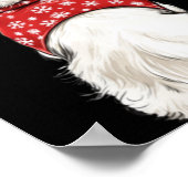 Shih Tzu Christmas Lights Dog Lover Xmas Pajama Pu Poster (Hoek)