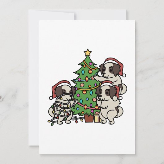 Shih Tzu Christmas Tree Bedankkaart (Voorkant)