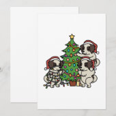 Shih Tzu Christmas Tree Bedankkaart (Voorkant / Achterkant)