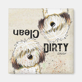 Shih Tzu Clean Dirty Dishwasher magnet