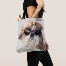 Shih Tzu Cool leuk cute Foto Aangepaste Monogram