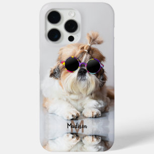 Shih Tzu Cool leuk mooi Foto op maat gemaakt met m iPhone 15 Pro Max Hoesje
