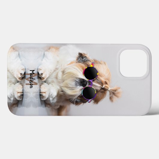 Shih Tzu Cool leuk schattig Foto Custom Monogram Case-Mate iPhone Case (Achterkant (horizontaal))