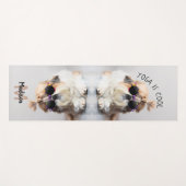 Shih Tzu Cool leuk schattig Foto Custom Monogram Yogamat (Voorkant (horizontaal))