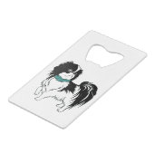 Shih Tzu Creditkaart Flessenopener (Voorkant Gekanteld)