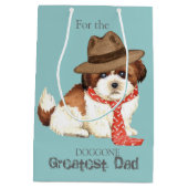 Shih Tzu Dad Medium Cadeauzakje (Achterkant)