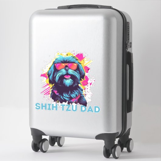Shih Tzu Dad Sticker (Koffer)