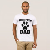 SHIH TZU DAD T-shirts (Voorkant volledig)