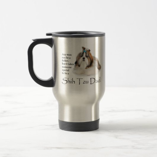 Shih Tzu Dad Travel Mug Reisbeker (Links)