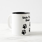 Shih Tzu Dad Tweekleurige Koffiemok (Voorkant links)