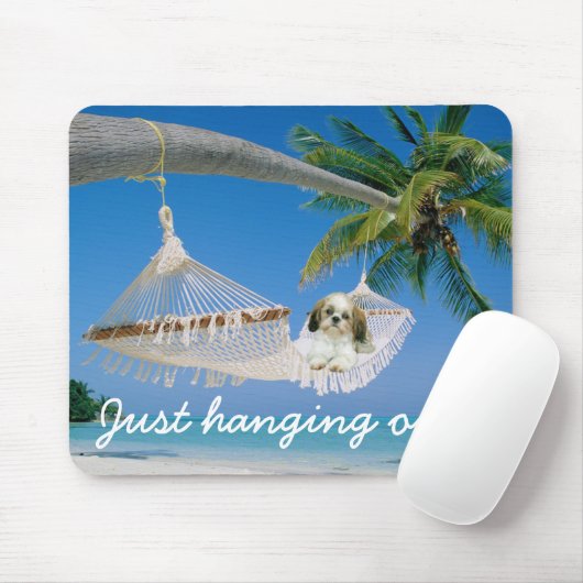 Shih Tzu die uit Mousepad loopt Muismat (Met muis)