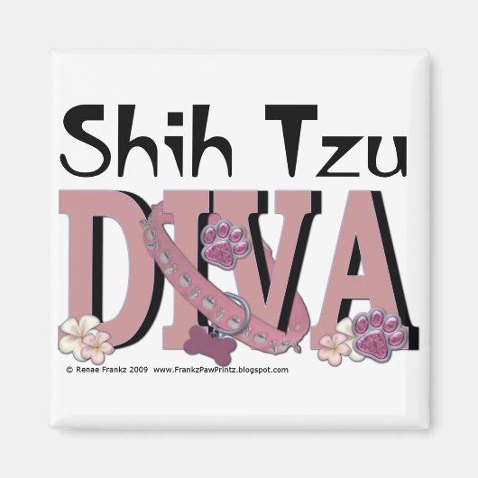 Shih Tzu DIVA Magneet (Voorkant)