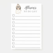 Shih tzu Dog, aangepast om lijst te doen Post-it® Notes (Voorkant)