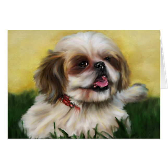 Shih Tzu Dog Art - Sophie (Voorkant Horizontaal)
