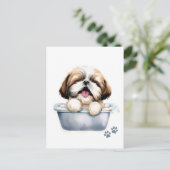Shih Tzu Dog Briefkaart (Staand voorkant)