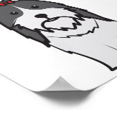 Shih Tzu Dog Cartoon Poster (Hoek)