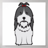 Shih Tzu Dog Cartoon Poster (Voorkant)