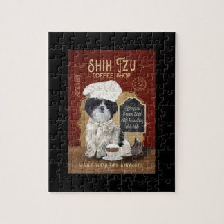 Shih Tzu Dog Coffee Legpuzzel