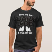Shih Tzu Dog Dark Side Funny Gift T-shirt (Voorkant)