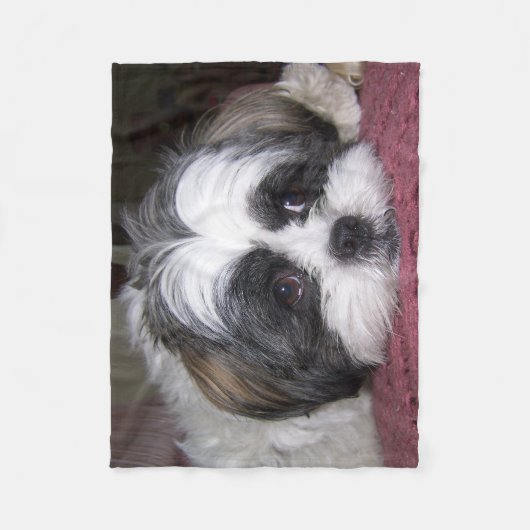 Shih Tzu Dog Fleece Deken (Voorkant)