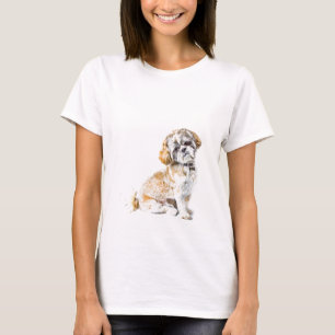 Shih Tzu Dog Foned Tee Shirt