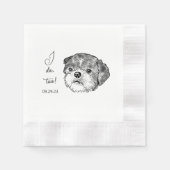 Shih Tzu Dog gepersonaliseerd doe ik ook Servet (Voorkant)