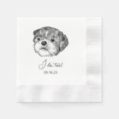Shih Tzu Dog gepersonaliseerd Ik doe te servetten (Voorkant)