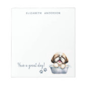 Shih Tzu Dog gepersonaliseerd Notitieblok (Voorkant)