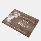 Shih tzu .Dog gepersonaliseerde deurmat (Schuin)