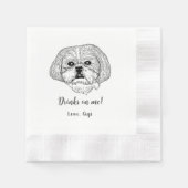 Shih Tzu Dog gepersonaliseerde Drink op me servett Servet (Voorkant)