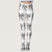 Shih Tzu Dog Glasses Leggings (Voorkant)