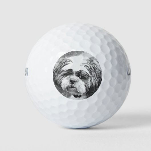 SHIH TZU DOG GOLFBALLEN (Voorkant)