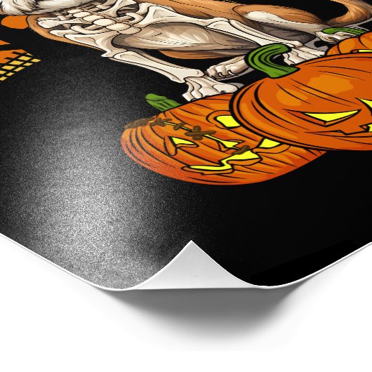 Shih Tzu Dog Halloween Foto Afdruk (Hoek)