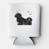 Shih Tzu Dog � Halloween Moon Silhouette Classic T Blikjeskoeler (Voorkant)