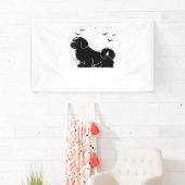 Shih Tzu Dog - Halloween Moon Silhouette Classic T Spandoek (Insitu)