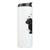 Shih Tzu Dog - Halloween Moon Silhouette Classic T Thermosbeker (Gedraaid links)