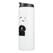 Shih Tzu Dog - Halloween Moon Silhouette Classic T Thermosbeker (Geroteerd rechts)