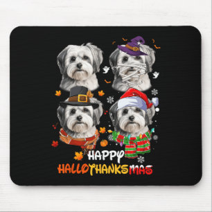 Shih Tzu Dog Halloween Thanksgiving Muismat