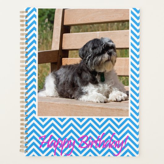 Shih Tzu Dog Happy Birthday Planner (Voorkant)
