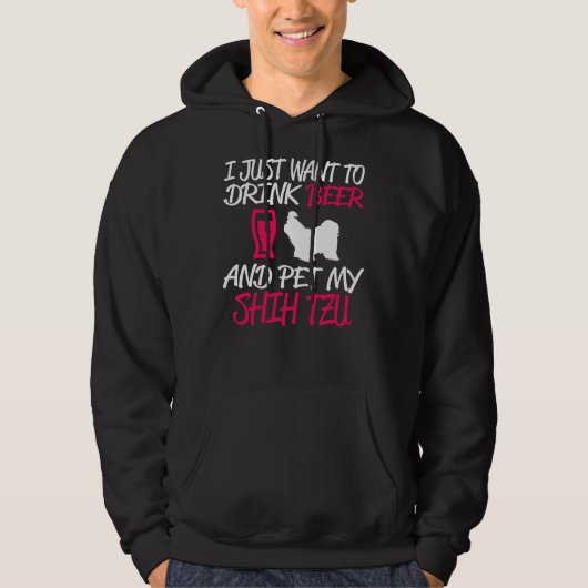 Shih Tzu Dog Hoodie (Voorkant)