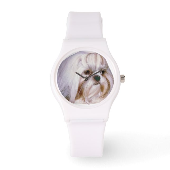 Shih Tzu Dog Horloge (Voorkant)