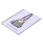 Shih Tzu Dog in een tas Notitieboek (Linkerzijde)