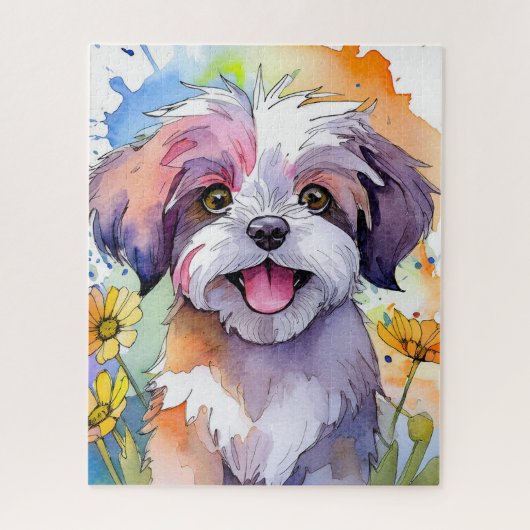 Shih Tzu Dog Jigsaw Puzzel (Verticaal)
